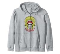 Blackfoot Native American Warrior Art Ropa indígena Sudadera con Capucha