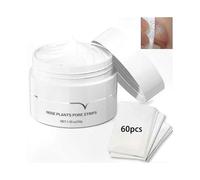 Blackhead Removal Kit with 60 Nose Strips and Purifying Peel-Off Mask for Deep Cleansing Pores Treatment