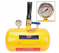 BLACKHORSE-RACING Asiento de cuentas de neumático de aire de 5 galones, herramienta de inflador de asiento de 145 PSI con medidor de coche, camión, ATV, tanque resistente