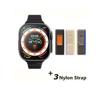 (BlackHY-3YJ)2025 Reloj inteligente 9 ultr Pro MAX Gen 2, pantalla de 49 mm, alta frecuencia de actualización,