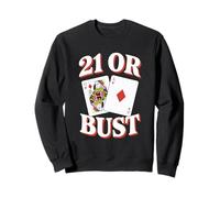 Blackjack 21 Casino Gambling Jugador Sudadera
