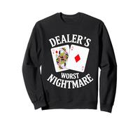 Blackjack 21 Casino Gambling Jugador Sudadera