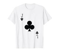 Blackjack Cards Jack of Clubs Valentines Couples Matching Camiseta