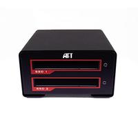 Blackjet Estación de Acoplamiento Profesional VX-2SSD Dual SSD USB 3.2 Gen 2 10Gbps USB Type-C, Raid 0 Raid 1 JBOD Backup 4K, USB4, Archivo, grabación, duplicador, Video, DIT, Creadores de Contenido