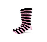 BlackPink Calcetines tobilleros a rayas y logotipo, color rosa (talla 36-48), rosa, Altoa única