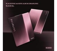 BLACKPINK - DEADLINE 3rd MINI ALBUM BLACK VER. Photobook + CD + Selfie Photocard 4ea + Photo Stickers 4ea + Sticker + Folded Poster