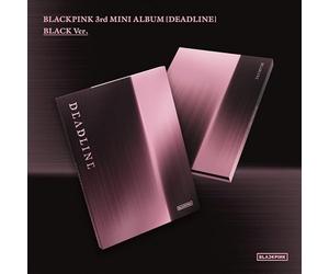 BLACKPINK - DEADLINE 3rd MINI ALBUM BLACK VER. Photobook + CD + Selfie Photocard 4ea + Photo Stickers 4ea + Sticker + Folded Poster