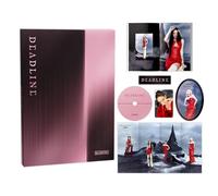 BLACKPINK - DEADLINE 3rd MINI ALBUM (BLACK Ver.) Photobook + Group Folded Poster + CD + 2 Pin Badges + 4 Extra Photocards Official K-POP Sealed Album
