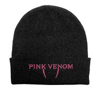 Blackpink - Gorro con logo de Venom de Nue, color rosa, unisex, talla única, color negro, Negro , Talla única