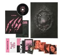BLACKPINK - KILL THIS LOVE 2nd MINI ALBUM (BLACK Ver.) Out Box + Photo Zine + Accordion Lyrics Book + Disc + Random Folded Poster + 2 Pin Badges + 4 Extra Photocards Official K-POP Sealed Album