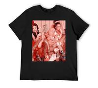 Blackpink Minimalista Lujo Básico Algodón Pima Manga Corta Esencial Elevado, Negro, XL