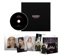 BLACKPINK - THE ALBUM 1st FULL ALBUM (VERSION #1) Package Box + Hardcover Photobook + Postcard Set + Credits Sheet + Lyrics Booklet + CD + 2 Pin Badges + 4 Extra Photocards Official K-POP Sealed Album