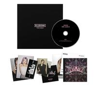 BLACKPINK - [THE ALBUM] (VERSION #1) Hardcover Photobook + Postcard Set + Credits Sheet + Lyrics Booklet + Photocard + Postcard + Sticker + Mounted Photocard + CD + 2 Pin Badges + 4 Extra Photocards