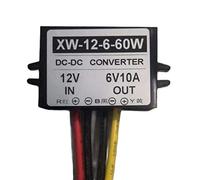 Blackr Convertidor de 12 V a 6 V CC, 10 A 60 W CC fuente de alimentación de voltaje reductor regulador adaptador cambiador
