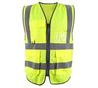 Blackrock Amarillo Premium Hi Vis Chaleco Con Bolsillos, ID Pouch & Key Loop, Mens Womens Reflective High Vis Vests with Pockets & Secure Zip, Safety Vest Security Clothing, Fully EN Certified