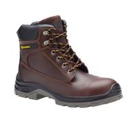 Blackrock Botas de seguridad Redwood Brown, resistentes al agua, puntera de acero,calzado de trabajo y utilitario, botas ligeras para uso in situ, confeccionadas en piel Crazy Horse, talla 7
