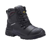 Blackrock Botas de trabajo Metshield Composite ESD de 6 pulgadas, impermeables, protección metatarsiana S7L, agarre en forma de escalera, suela resistente al calor,talla 3