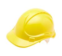 Blackrock Casco Amarillo, Casco de Seguridad, Para Construcción, Hombre Mujer Unisex, Cascos de Trabajo, Constructor, Talla Única Correa Ajustable, Protección HDPE, UK/EU 2016/425 EN937:2012+A1:2012