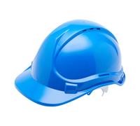 Blackrock Casco Azul, Casco de Seguridad, Para Construcción, Hombre Mujer Unisex, Cascos de Trabajo, Constructor, Talla Única Correa Ajustable, Protección HDPE, UK/EU 2016/425 EN937:2012+A1:2012