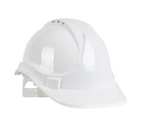 Blackrock Casco Blanco, Casco de Seguridad, para Construcción, Hombre Mujer Unisex, Cascos de Trabajo, Constructor, Talla Única Correa Ajustable, Protección HDPE, UK/EU 2016/425 EN937:2012+A1:2012