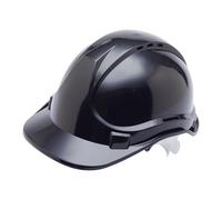 Blackrock Casco Negro, Casco de Seguridad, Para Construcción, Hombre Mujer Unisex, Cascos de Trabajo, Constructor, Talla Única Correa Ajustable, Protección HDPE, UK/EU 2016/425 EN937:2012+A1:2012