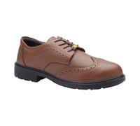 Blackrock ESD Brogue Zapatos Seguridad, Composite, Marrón, Puntera Sin Metal, Cuero, Oficina - UK 13/EU 48