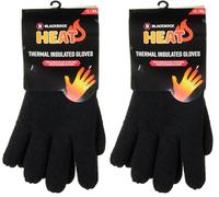 Blackrock HEAT Guantes Térmicos Negros, Mens & Womens, Guantes de Invierno, Accesorios, Ropa Caliente, Lanosos, Cálidos, Senderismo, Vellón, Talla - Large/XL (Paquete de 2)
