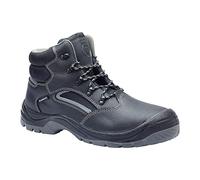 Blackrock Lunar S3 Botas Chukka de Seguridad Resistentes al Agua con Protección Antiestática, Piel Negra, Puntera de Acero y Suela Intermedia Protectora de Acero, Botas de Trabajo de Seguridad Ligeras