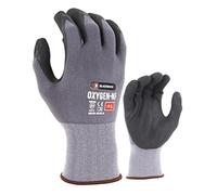 Blackrock Oxygen Safety Work Grip Gloves, Guantes de agarre de nitrilo para el trabajo, manipulación óptima de aceites, para hombres y mujeres, construcción, almacén