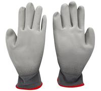 Blackrock Smart Touch Screen Work Gloves PU, Mens & Womens, Warehousing, On-Site, Builders Safety Gloves For Work, Grey - Size 7/Small