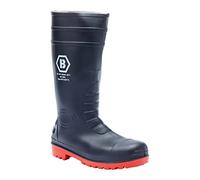 Blackrock Steel Toe Cap Wellies, S5 FO SR Safety Wellington Boots, Mens Womens Rubber PVC Nitrile Boots, Washable, Gardening, Wide Calf, Construction, Work