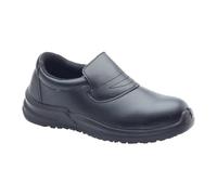 Blackrock Zapatos de Seguridad sin Cordones, Puntera de Acero para Hombre y Mujer, Chef, enfermería, ortopédicos, Zapatos de Trabajo Antideslizantes, Calzado de Trabajo utilitario, higiene, Catering