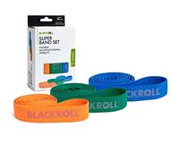 BLACKROLL Fitness Entrenamiento/Gimnasia Deportiva para una Musculatura Estable con Fuerte Resistencia, Uni, Juego de 3 Bandas Super: Naranja, Verde, Azul, 104 cm