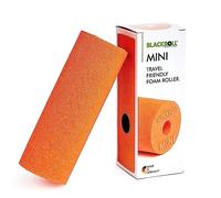 BLACKROLL® Mini rollo de masaje para fascia (15 x 5 cm), pequeño rodillo de fitness para automasaje, práctico rodillo de masaje para viajes, oficina o gimnasio, dureza media, fabricado en Alemania, color naranja