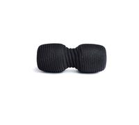 BLACKROLL® TWIN Rodillo para Fascia (30 cm x 13 cm) Rodillo de masaje con espacio para la columna vertebral | Automasaje puntual y regeneración |Dureza media | Fabricado en Alemania, negro