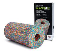 BLACKROLL Rodillo de masaje STANDARD 30 x 15 cm, dureza media, fabricado en Alemania, Rainbow