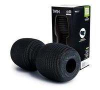 BLACKROLL® TWIN Rodillo para Fascia (30 cm x 13 cm) Rodillo de masaje con espacio para la columna vertebral | Automasaje puntual y regeneración |Dureza media | Fabricado en Alemania, negro