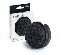 BLACKROLL® Twister (7 x 5 cm), bola de masaje para el tratamiento de la fascia pegada, dispositivo de masaje ergonómico de la fascia con botones, bola para estimulación de profundidad puntual, fabricado en Alemania, color negro
