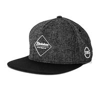 Blackskies® Anubis Snapback Cap Negro Gris Visera Unisex Premium Gorra de béisbol Lana