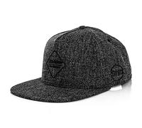 Blackskies® Apollon Snapback Cap Gorra De Béisbol Premium Unisex Gum Spot Brand Logo Lana Gris Oscuro Hombre Mujer Unisex Streetwear Outdoor Verano Casual