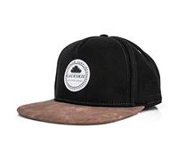 Blackskies® Behemoth Snapback Cap | Unisex béisbol Cap Hombres Mujeres Nubuck - Negro Marrón