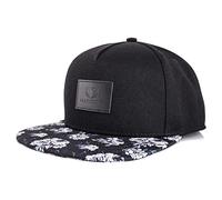 Blackskies® Black Beauty Gorra Snapback Gorra De Béisbol Unisex Negra Blanca Floral con Rosas Basecap Streetwear Verano Exterior Ocio
