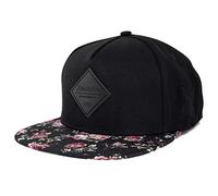 Blackskies® Black Beauty Vol. II Gorra Snapback Negra con Flores Y Rosas Gorra De Béisbol Unisex Basecap Streetwear Verano Exterior Ocio