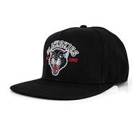 Blackskies® Black Panther Snapback Cap Gorra De Béisbol Premium Unisex Felino Salvaje Basecap Tatuaje Old School Negro Hombre Mujer Unisex Streetwear Outdoor Verano Casual