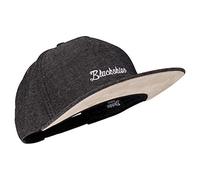 Blackskies® EOS Snapback Cap Gorra De Béisbol De Mezclilla Unisex con Visera Premium Denim Negro Hombre Mujer Streetwear Outdoor Verano Casual