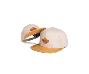 Blackskies® Essentials Snapback Cap Set De 2 Padres E Hijos Look A Juego Gorra De Béisbol Regalo Mini-Me Basecap Papá-Hijo Y Mamá-Hija Beige-Marrón - 45-49 cm