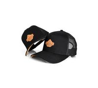 Blackskies® Essentials Trucker Cap Set De 2 Padres E Hijos Look A Juego Gorra De Béisbol Regalo Mini-Me Basecap Papá-Hijo Y Mamá-Hija Negro-Marrón - 49-54 cm