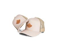 Blackskies® Essentials Trucker Cap Set De 2 Padres E Hijos Look A Juego Gorra De Béisbol Regalo Mini-Me Basecap Papá-Hijo Y Mamá-Hija Beige-Marrón - 45-49 cm