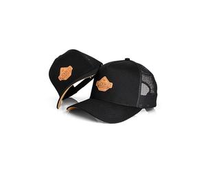 Blackskies® Essentials Trucker Cap Set De 2 Padres E Hijos Look A Juego Gorra De Béisbol Regalo Mini-Me Basecap Papá-Hijo Y Mamá-Hija Negro-Marrón - 49-54 cm