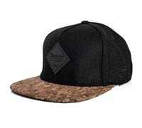 Blackskies® Legacy Snapback Cap Gorra De Béisbol Unisex Corcho Madera Negro Marrón Hombre Mujer Streetwear Outdoor Verano Casual